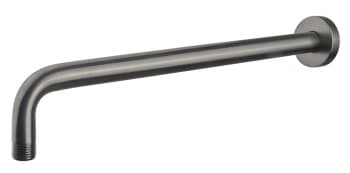 Sanifun gebogen douche-arm rond muur. 45cm Gunmetal