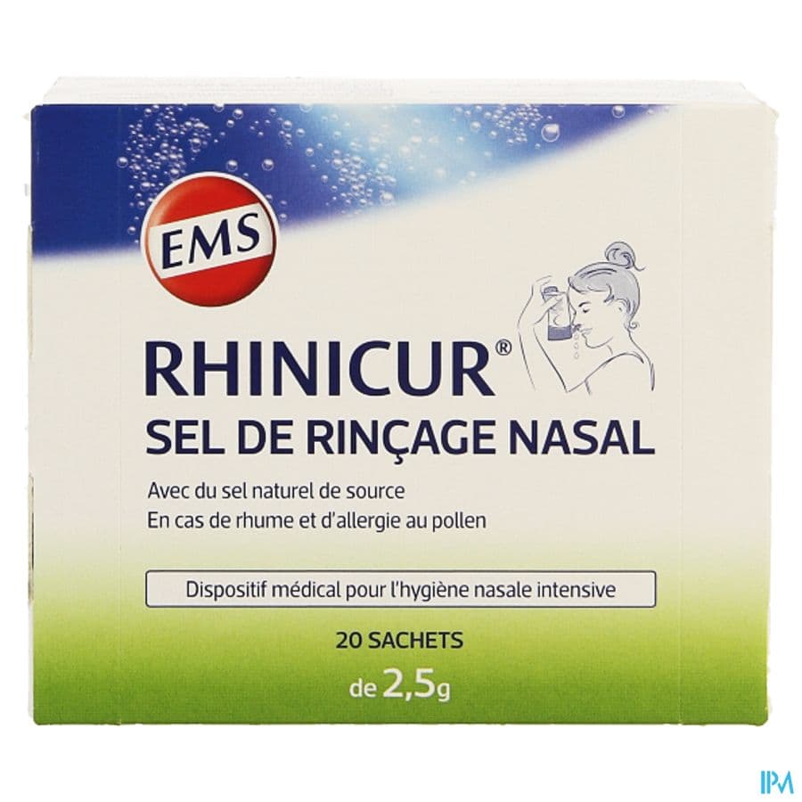 Rhinicur Sel De Rincage Nasale Sachet 20x2,5g
