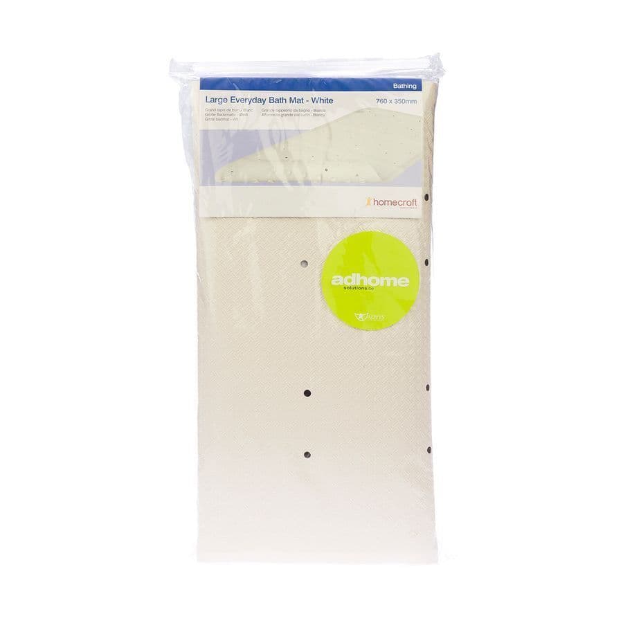 Tapis Bain-douche Ctc A/derap. Blanc 76x35,5cm