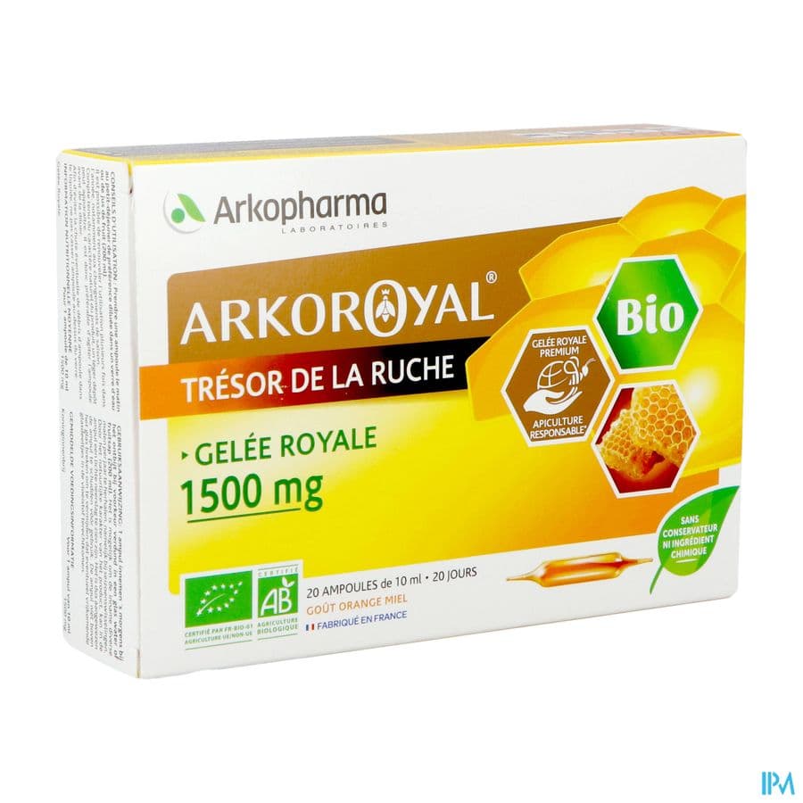 Arkoroyal Gelee Royale Bio 1500mg Amp 20x10ml