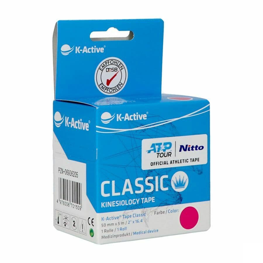 K-ACTIVE Tape Rose - 5cm x 5m : La bande de kinésiologie originale produite par Nitto Denko