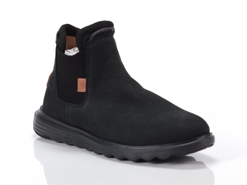 Hey Dude Branson Boot Craft Leather Black, taille 40 Homme couleur Noir