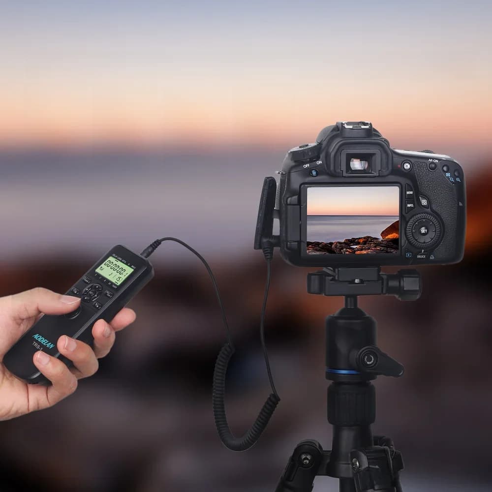 AODELAN TRS-1 Minuterie Intervalleur Télécommande Déclencheur d'obturateur avec Écran LCD pour Prise de vue en Time-Lapse et Retard de Prise de