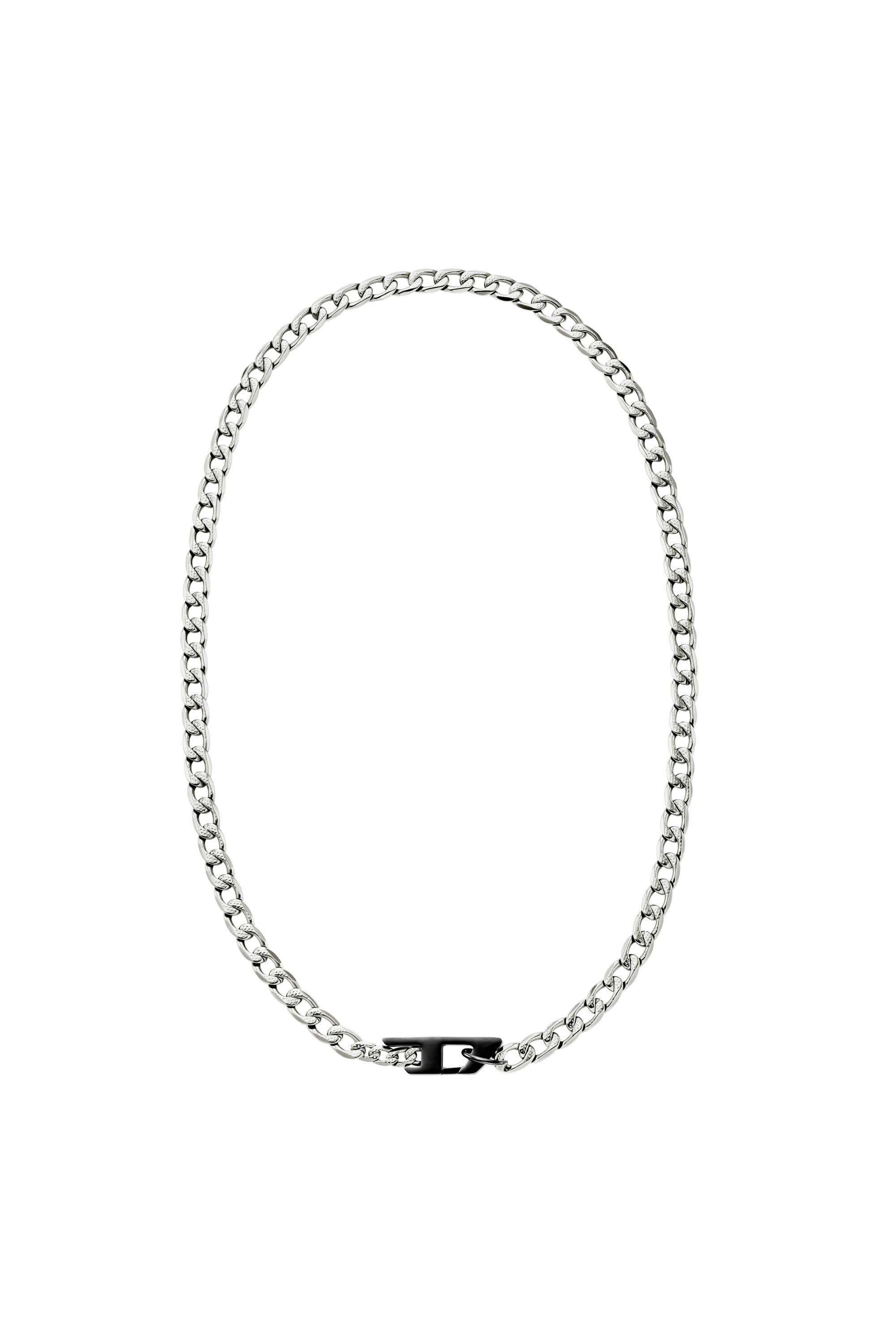 Diesel - Collier en acier inoxydable bicolore - Colliers et chaînes - Mixte - Gris argenté