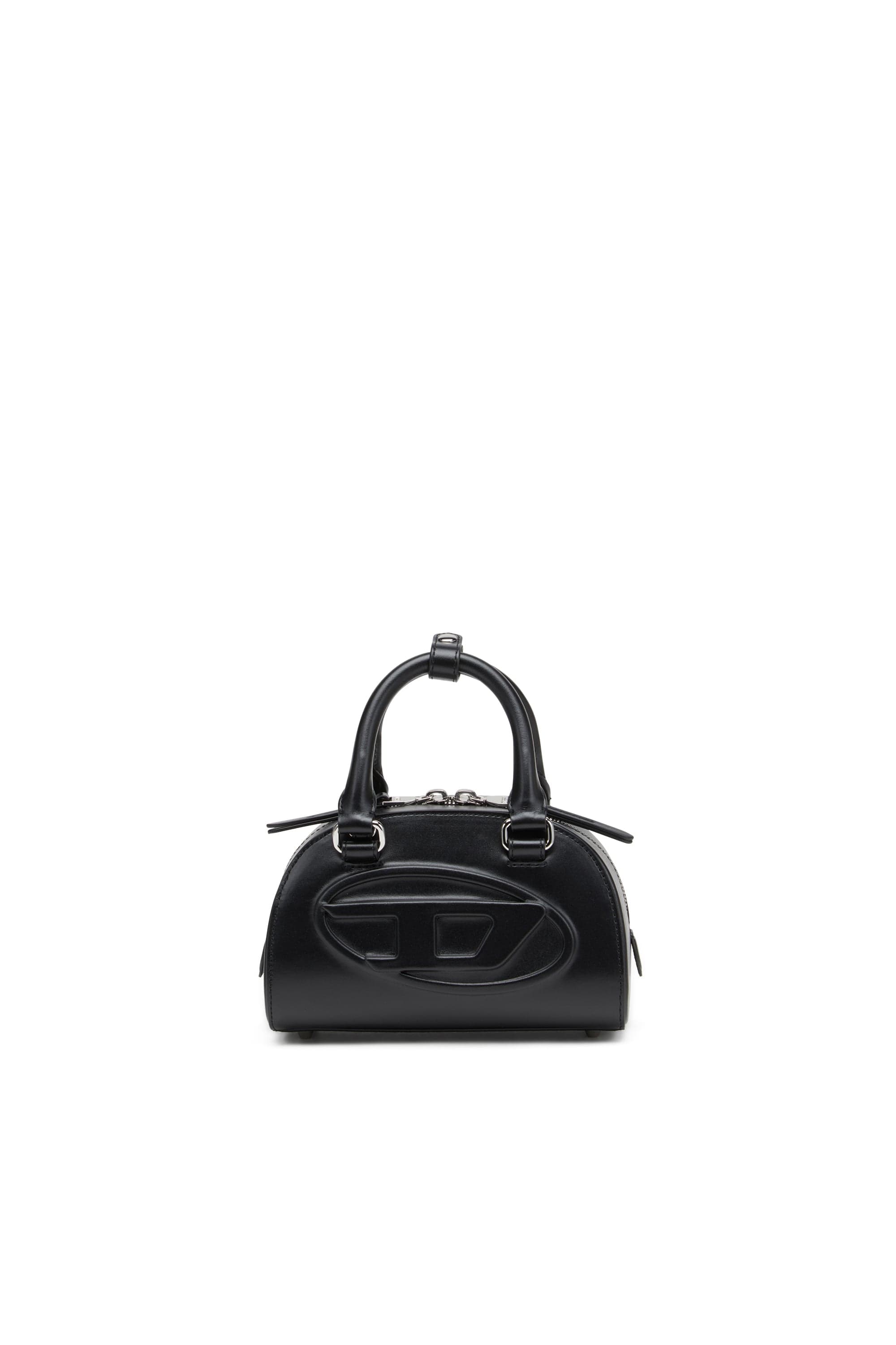 Diesel - 1DR Dome-Petit sac bowling en cuir - Sacs à bandoulière - Femme - Noir