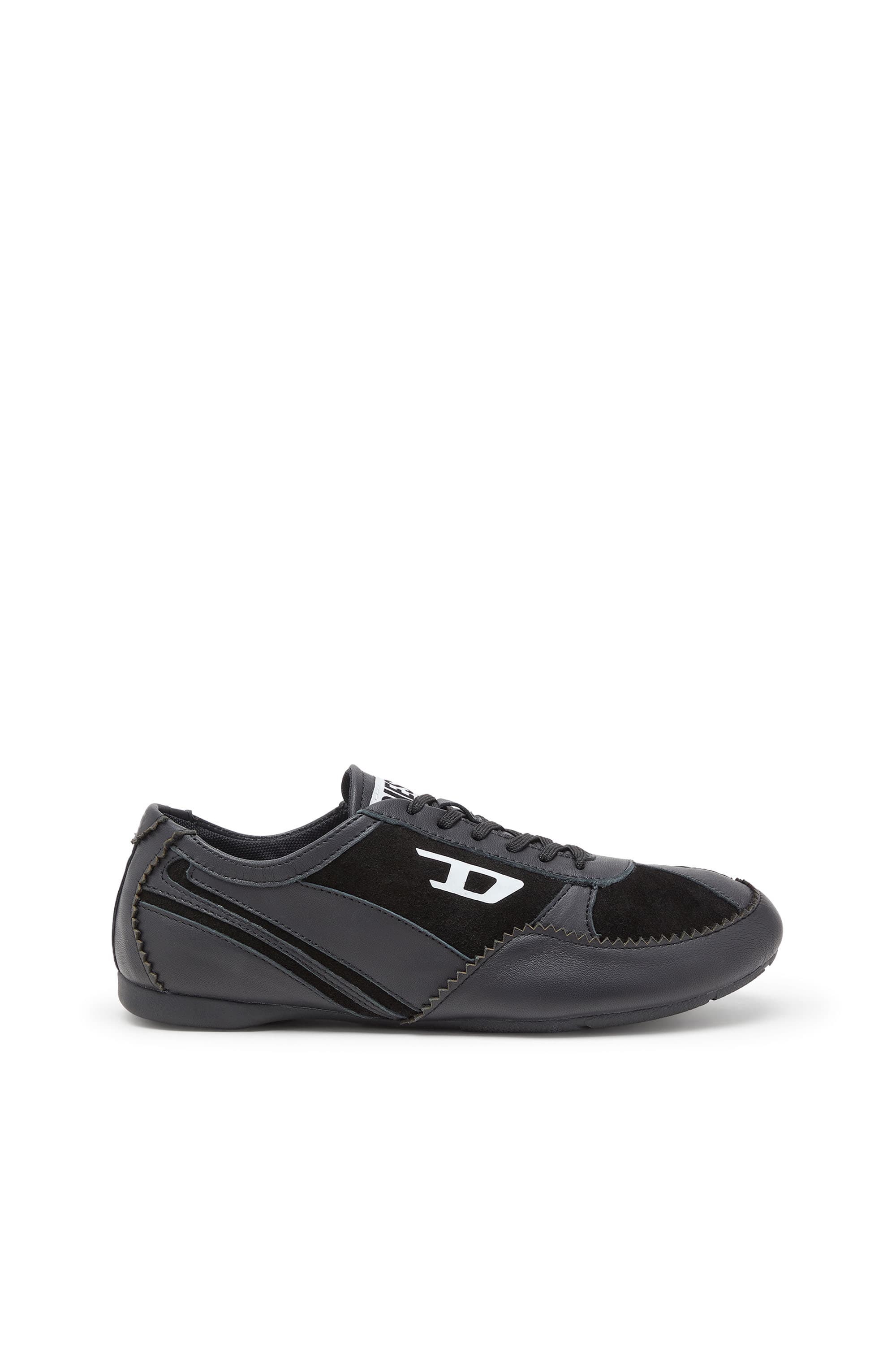 Diesel - D-Mile-Baskets en cuir et daim - Baskets - Femme - Noir