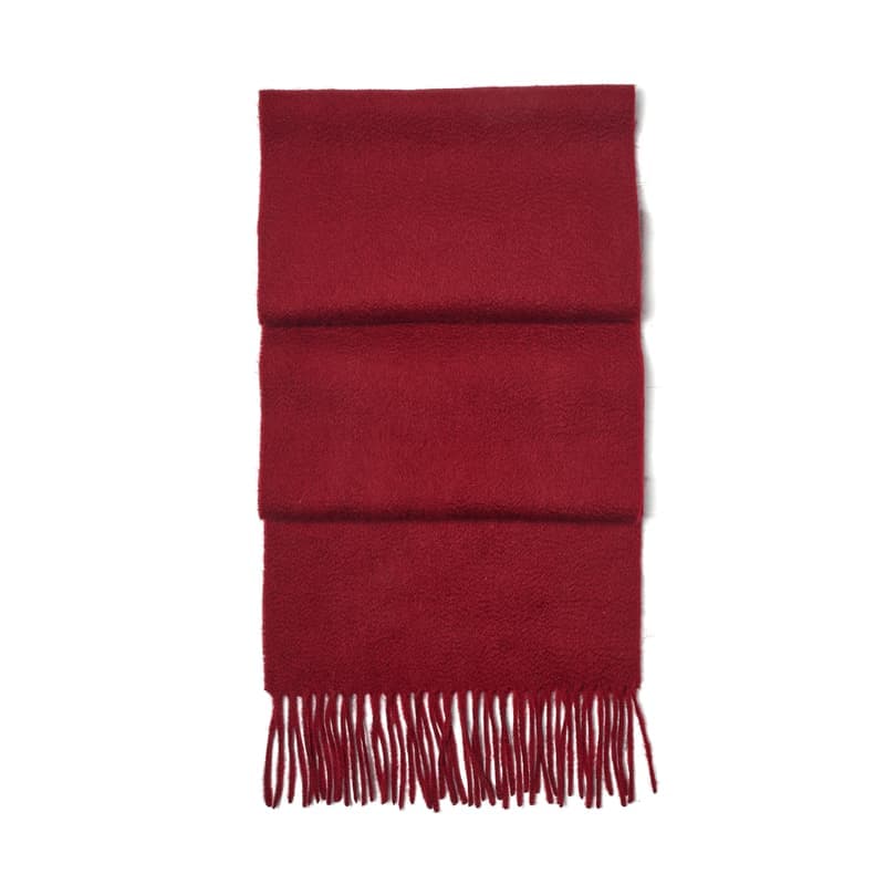 Aspinal of London Pure Cashmere Scarf in Cardinal Red Cashmere