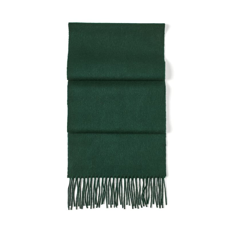 Aspinal of London Pure Cashmere Scarf in Evergreen Pure Cashmere