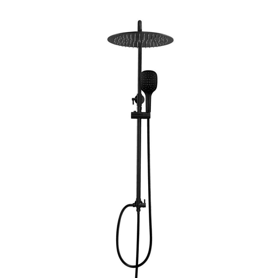 Douche extérieure avec douchette en acier inoxydable/noir