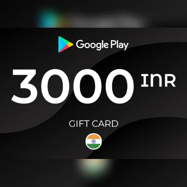Google Play Gift Card 3000 INR Key - INDIA