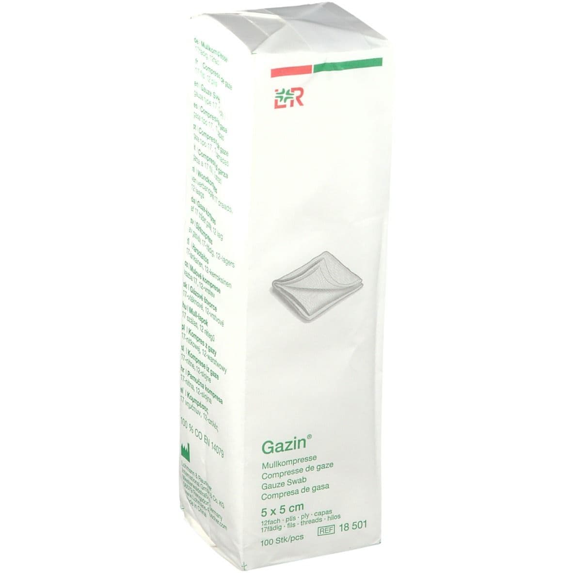 Gazin Compresse de Gaze 5 x 5cm 18501 100 pc(s) Compresses