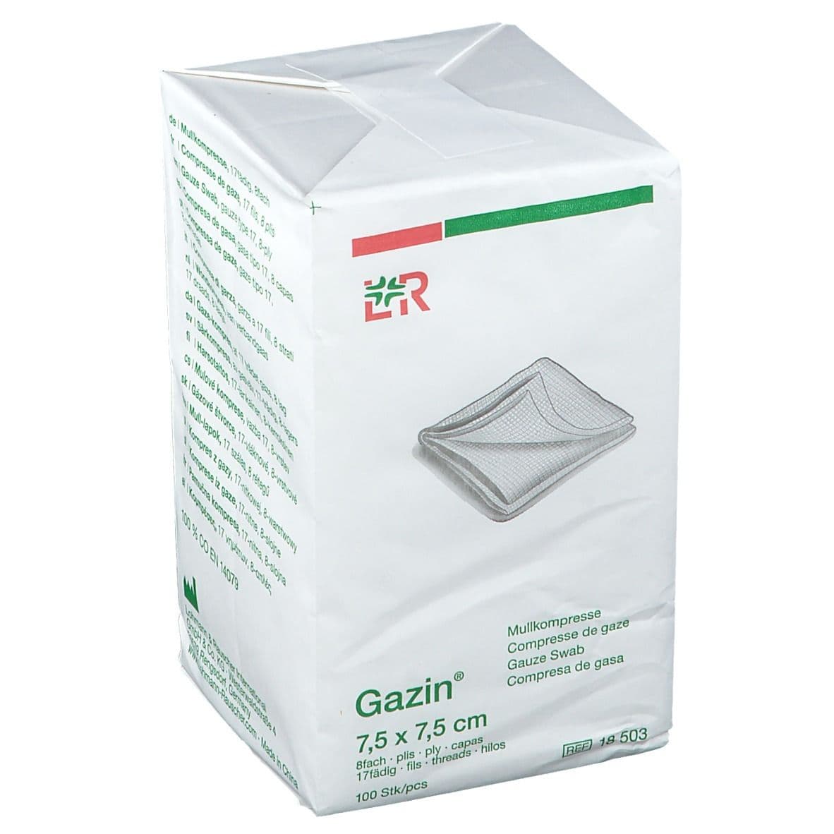 Gazin® Compresse de Gaze 7.5 x cm Compresses 100 pc(s)