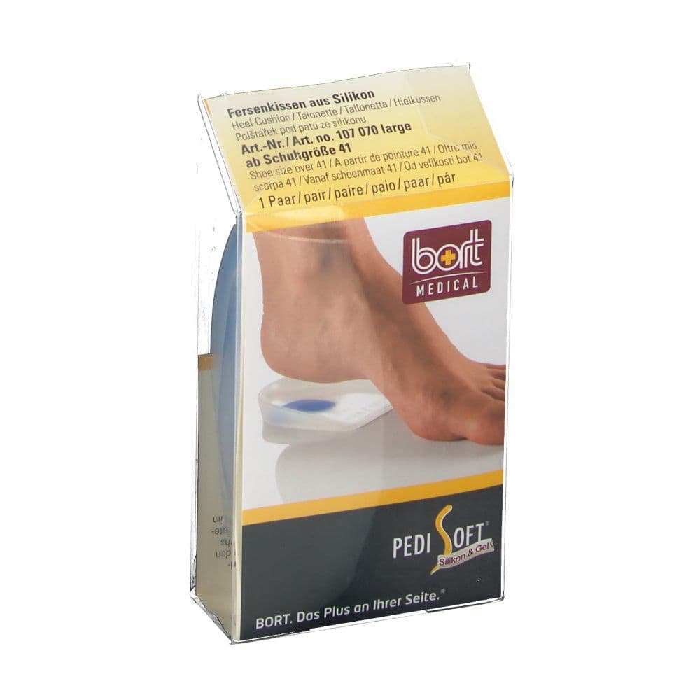Bort PediSoft® Talonette avec SoftSpot Silicone Large Oreiller 2 pc(s)