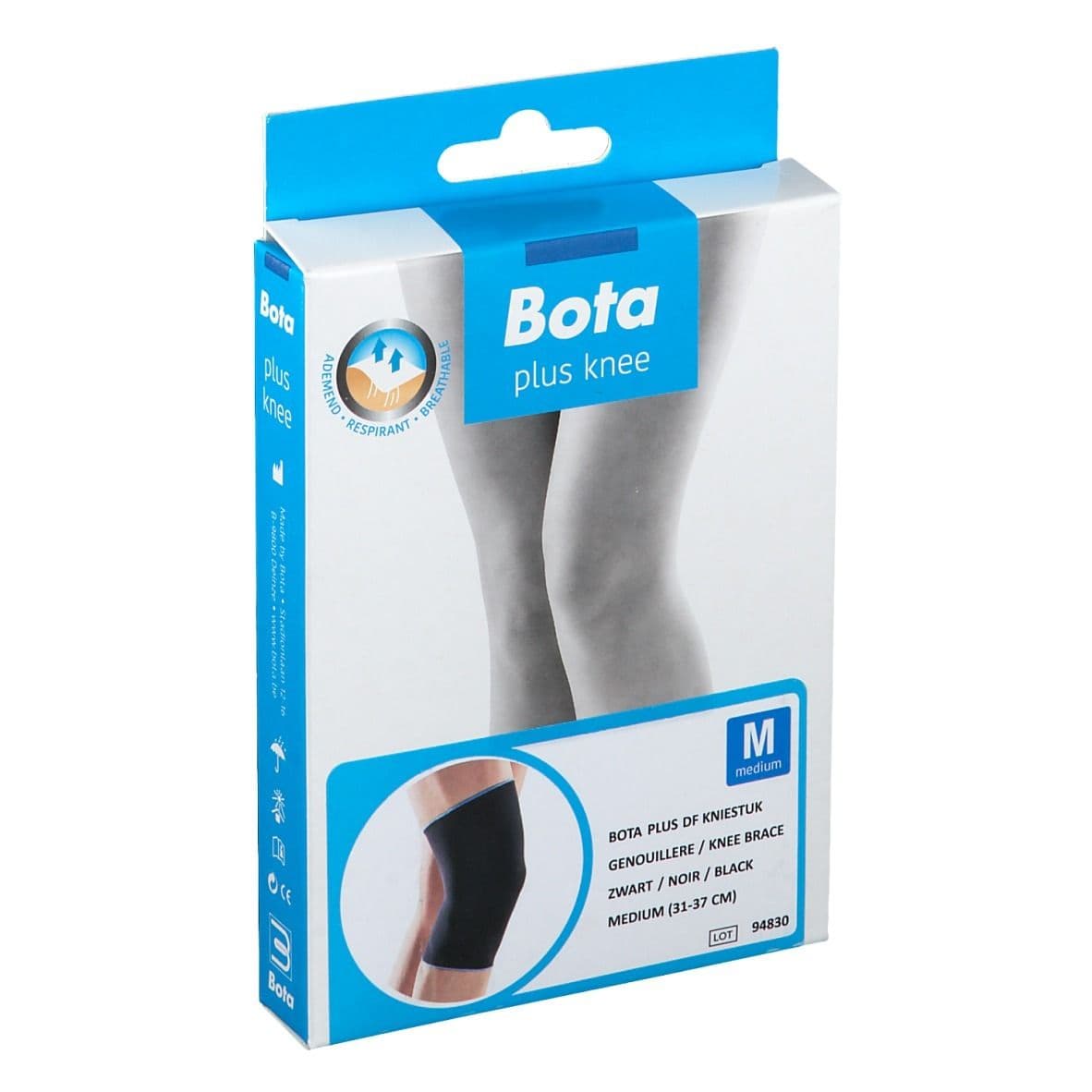 Bota Plus DF Genouillère Noir Taille Medium Bandage(S) 1 pc(s)