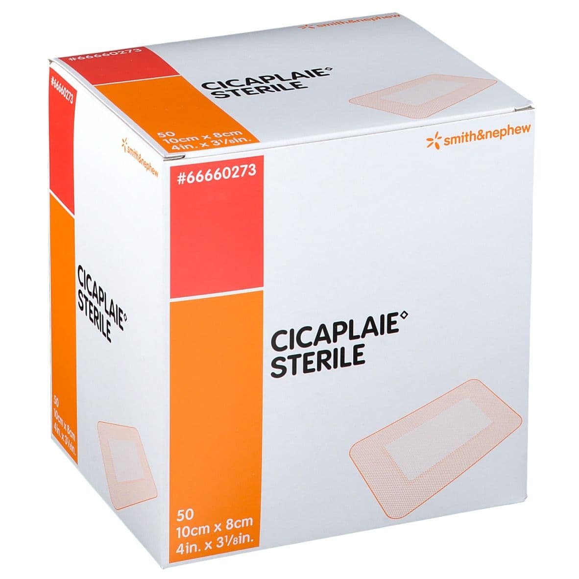 CICAPLAIE STERILE 10 cm x 8 Pansement(S) 50 pc(s)