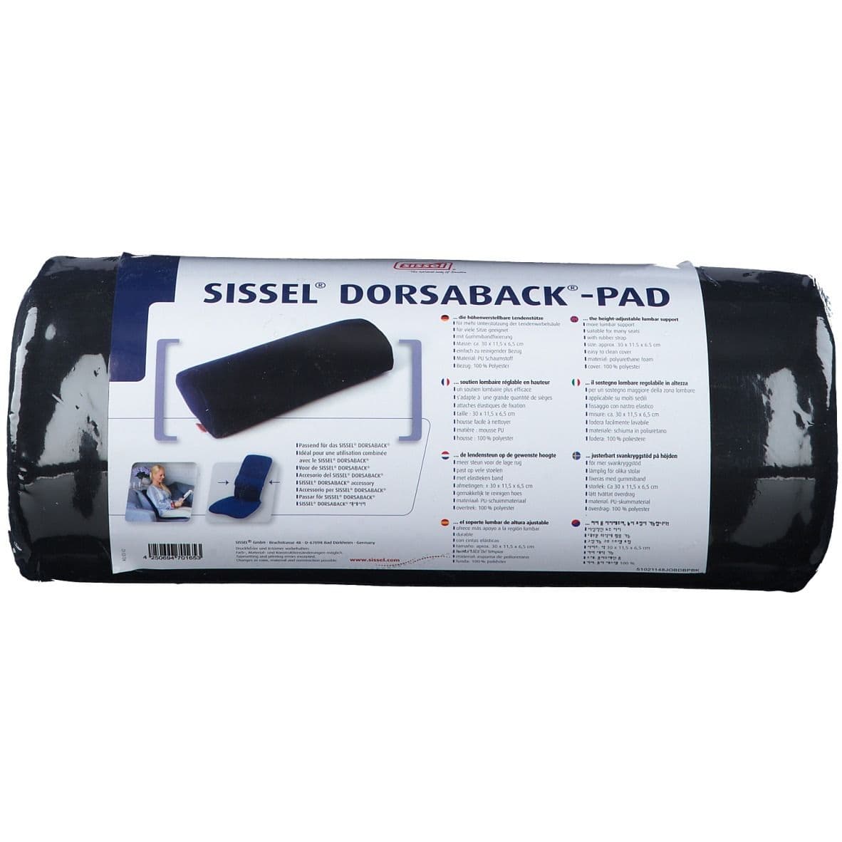 SISSEL® Dorsaback® Pad Soutien Lombaire Noir 1 pc(s) Autre