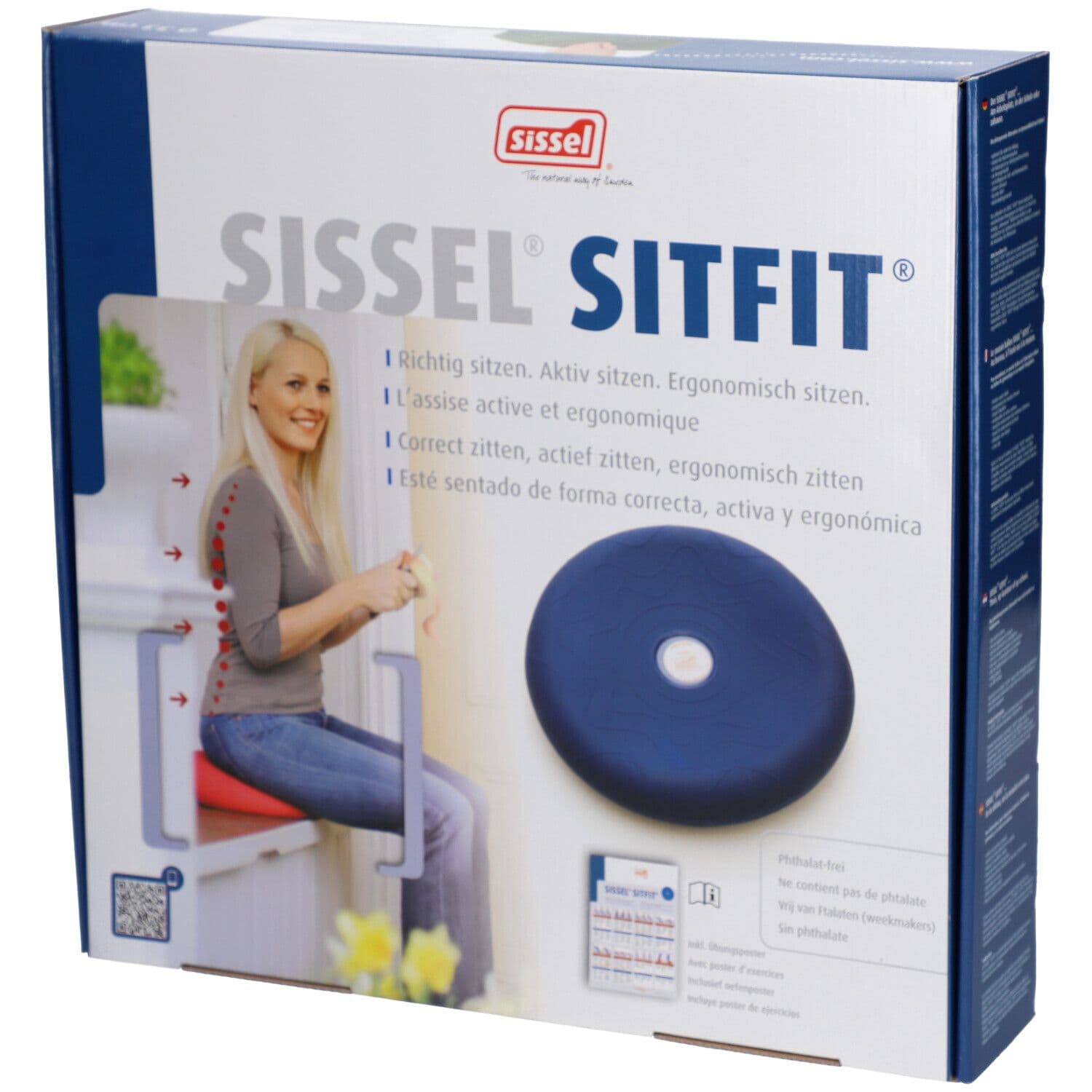 Sissel Sitfit Coussin Ballon Diamètre 33cm Bleu 1 pc(s) Oreiller