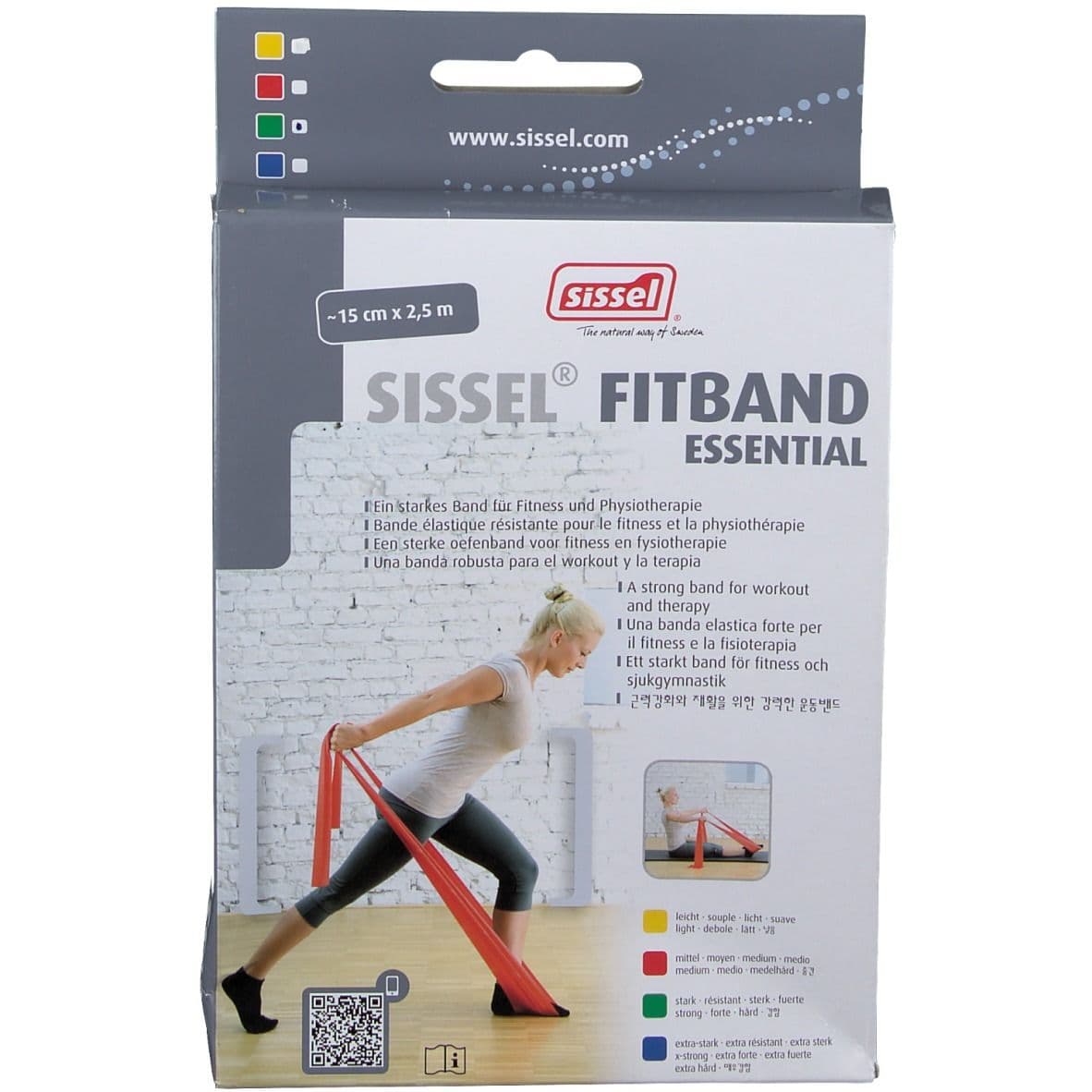 Sissel Fitband Essential 15cm x 2,5m Strong Vert 1 pc(s) Autre