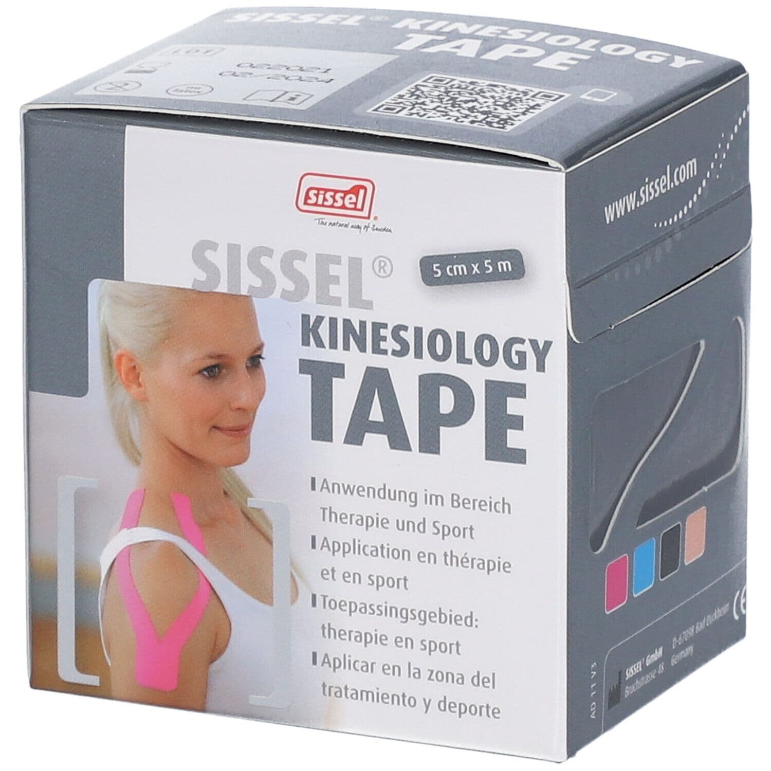 Sissel® Kinesiology Tape Noir 5 cm x 5 m 1 pc(s) Bandage(S)