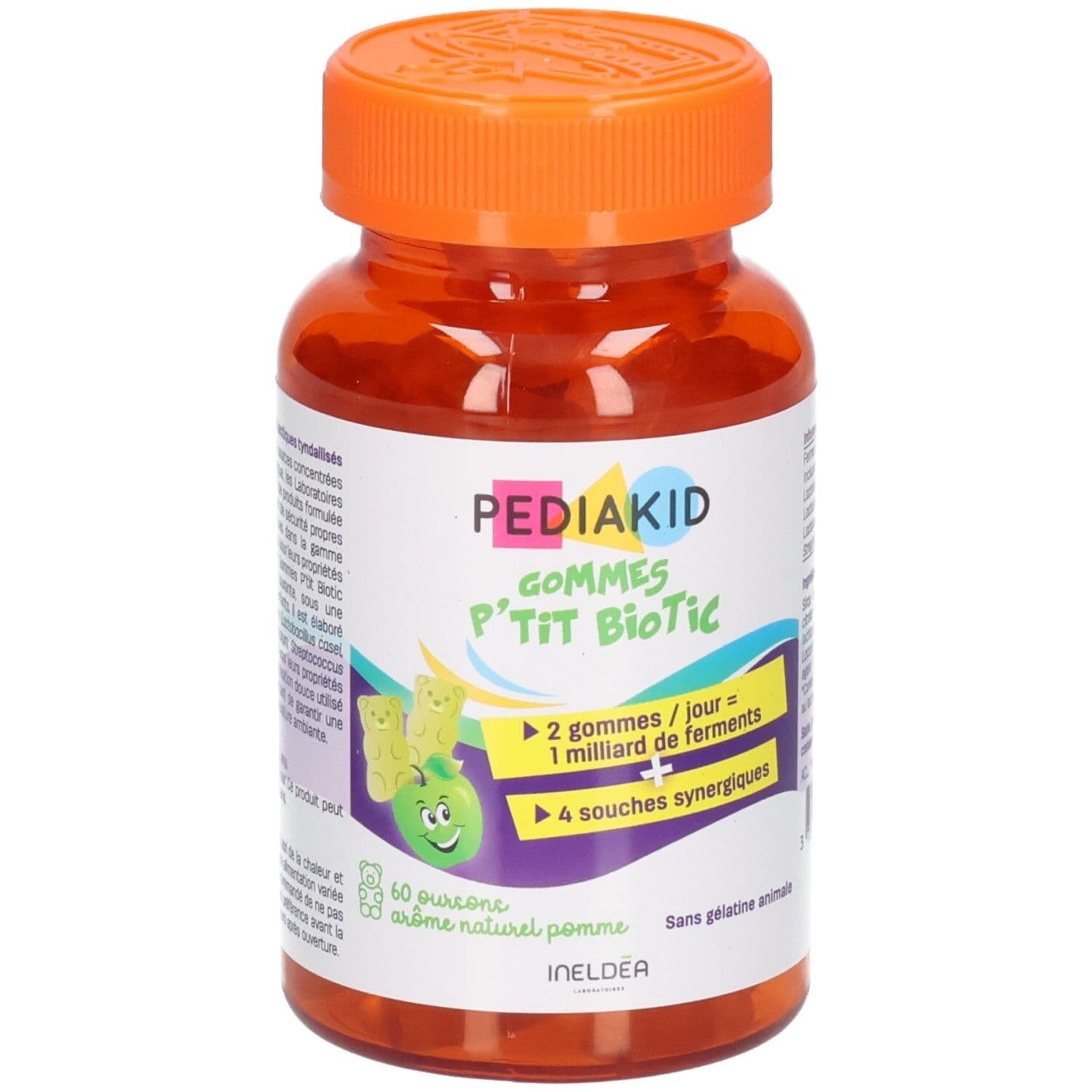PEDIAKID® Gommes Probiotiques Ours Pomme 60 pc(s) Gummies