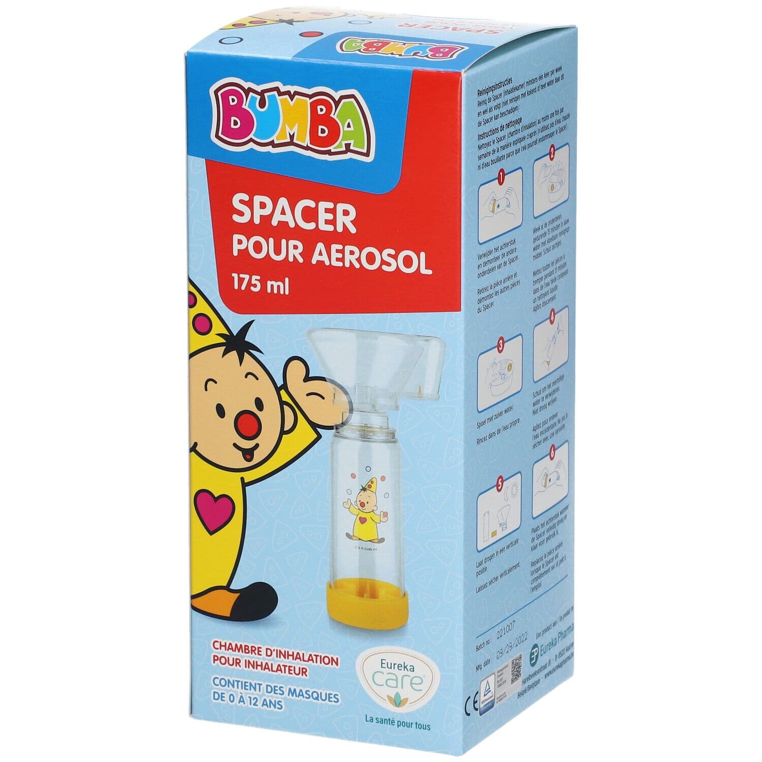 Chamber Spacer Bumba + Masque Bébé/Enfant 1 pc(s) Aérosol(S)