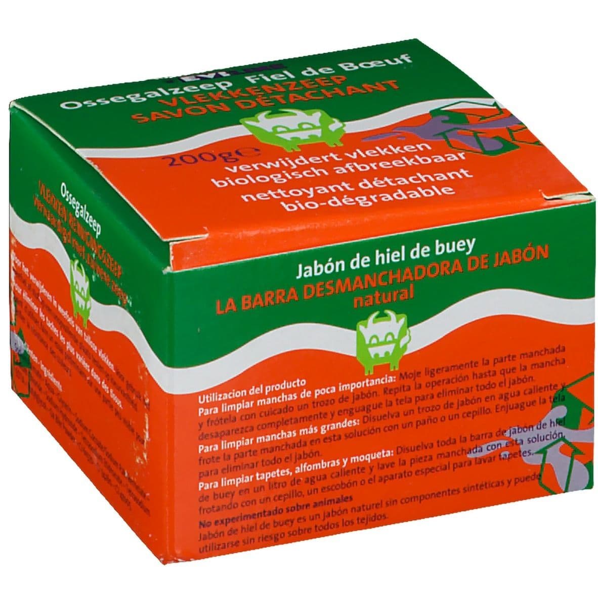 Fiel de Boeuf Savon détachant pour tissus 200 g Savon