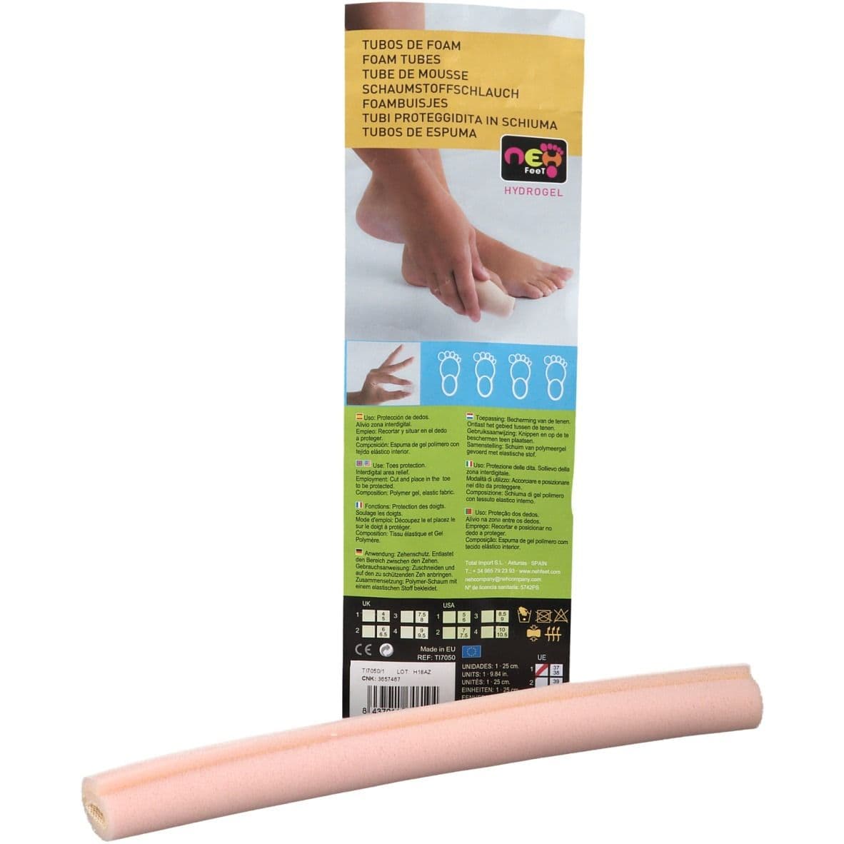 NEH Feet Tube de mousse Diamètre 1,5 cm Longueur 24,5 cm 1 pc(s) Bandage(S)