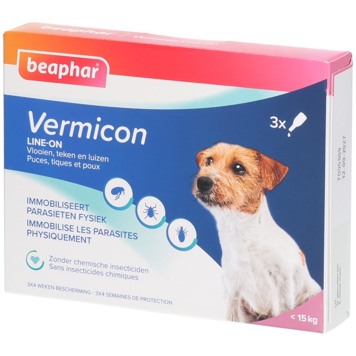 beaphar® VERMICON Line-On pour petits chiens Pipette(S) Unidose(S) 3x1,5 ml