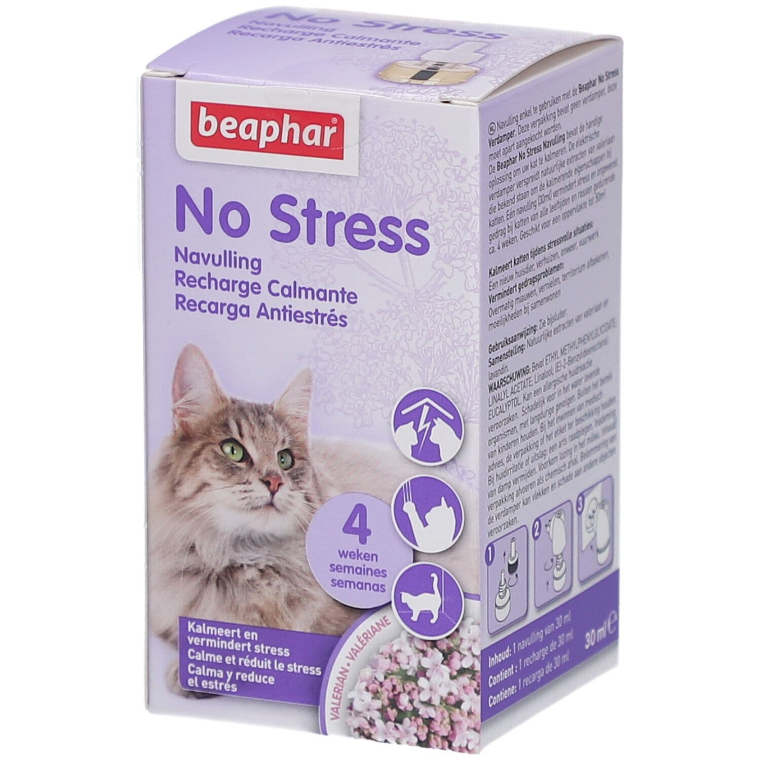 Beaphar® No Stress Recharge Calmante Chat 30 ml Flacon
