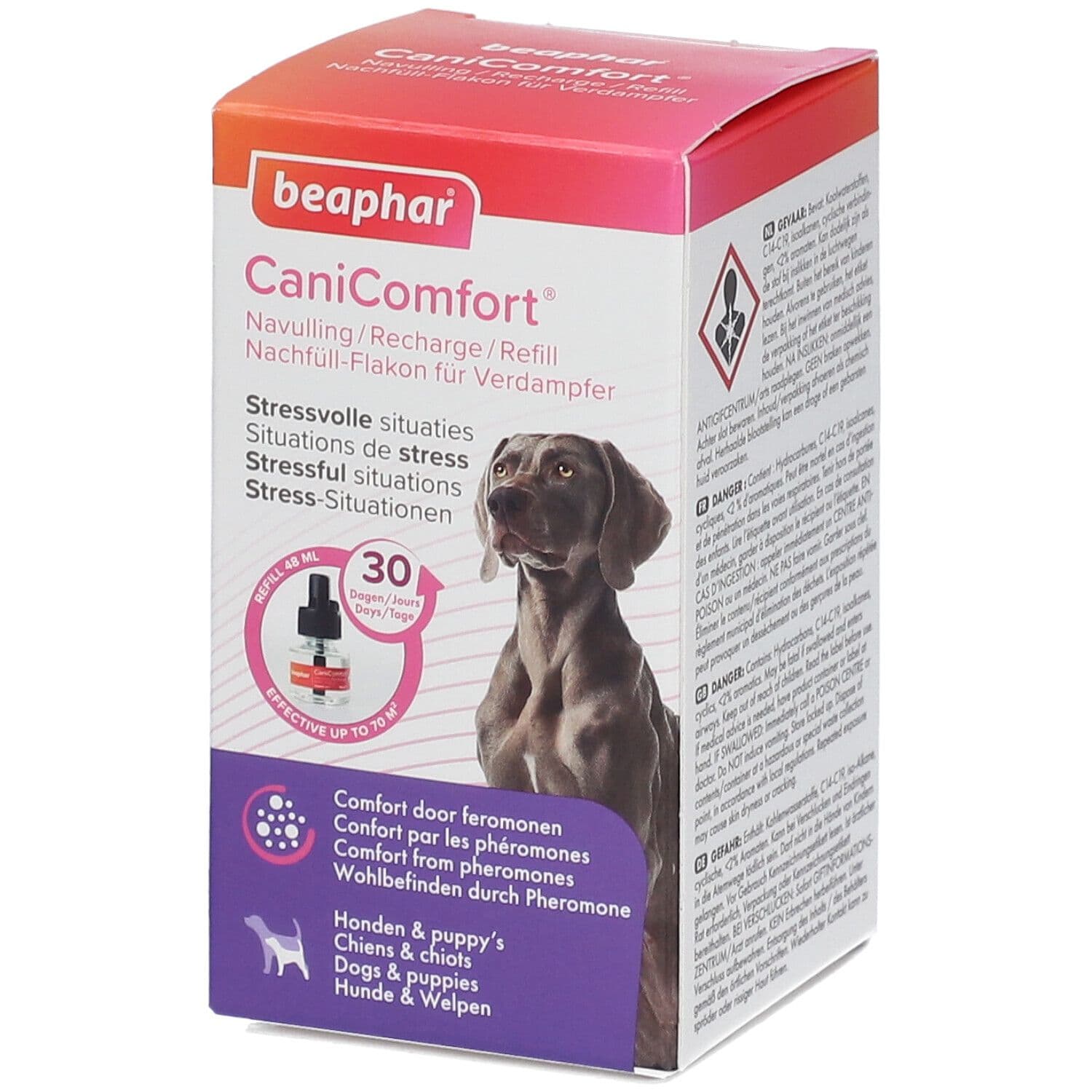 BEAPHAR® CaniComfort®, Spray apaisant en recharge pour chiens 1 pc(s) Liquide