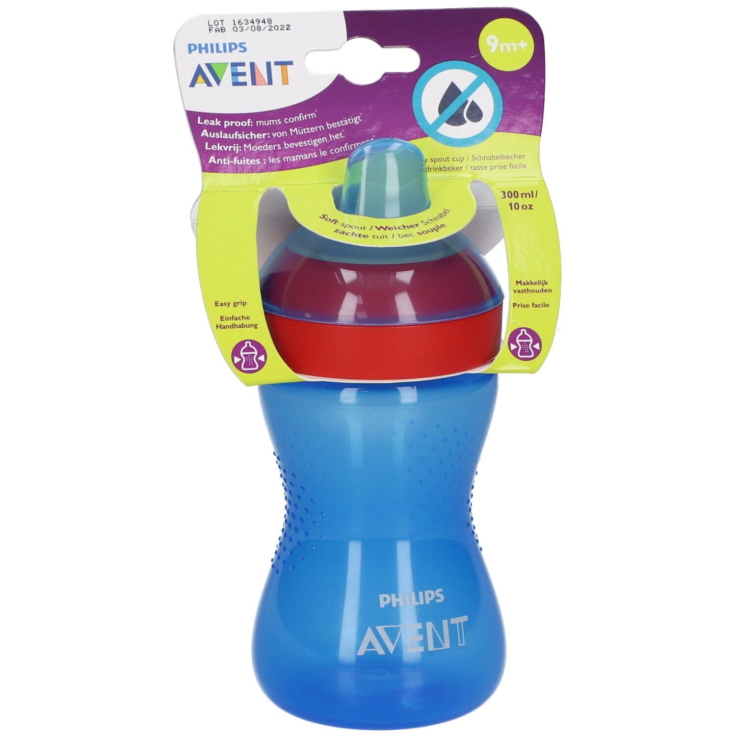 Philips Avent My Grippy Tasse à Bec Souple Bleue SCF802/01 1 pc(s) Tasse