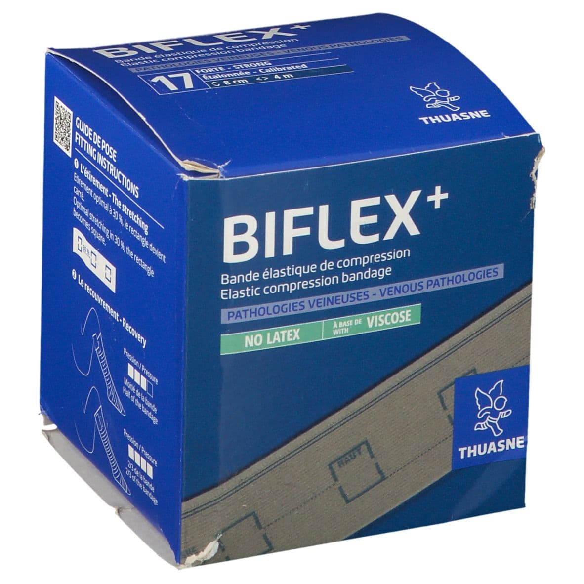 Thuasne Nr 17+ Biflex Forte Beige 8cm x 4m 1 pc(s) Bandage(S)