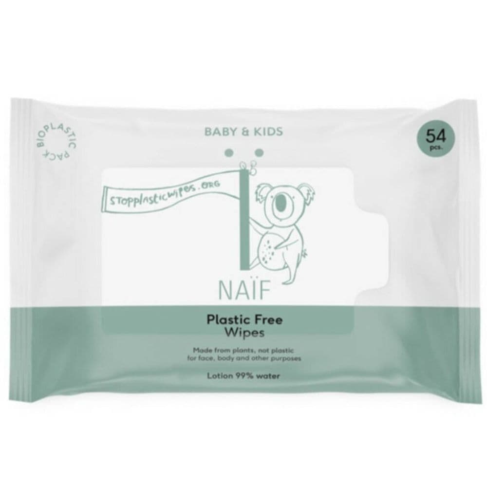 NAIF Lingettes humides sans plastique Lingette(S) 54 pc(s)