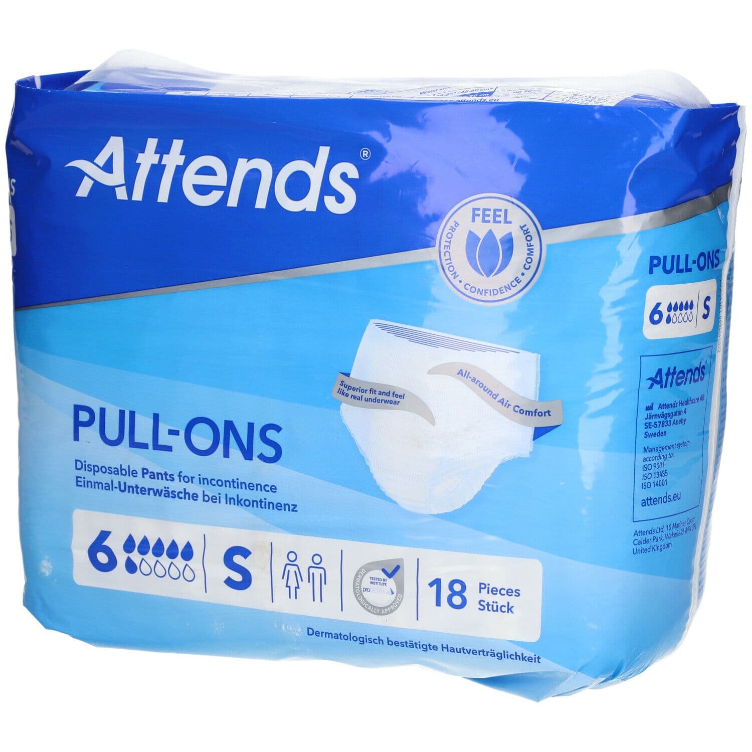 Attends® Slip Pull-Ons 6 Small Culotte D'Incontinence 18 pc(s)