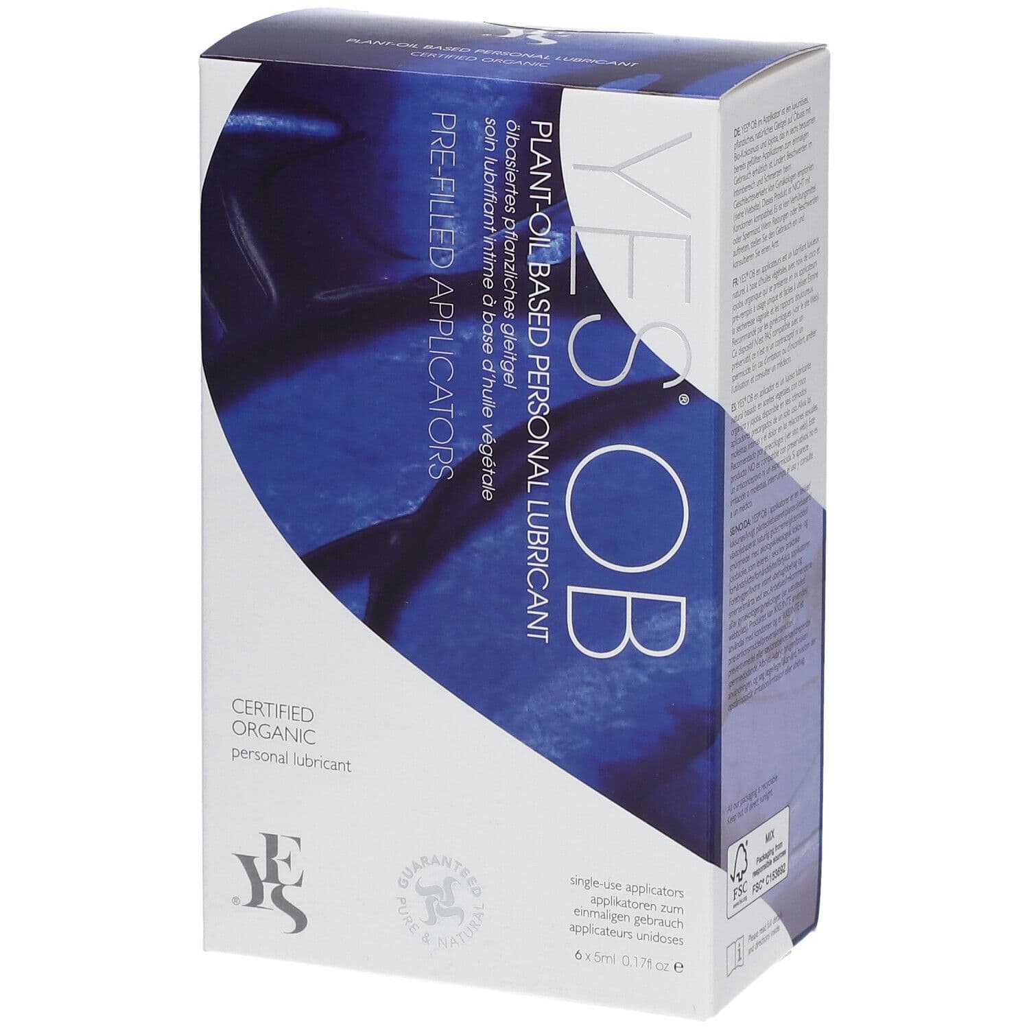 YES® OB Lubrifiant à base d'huile végétale 6x5 ml Lubrifiant(S)