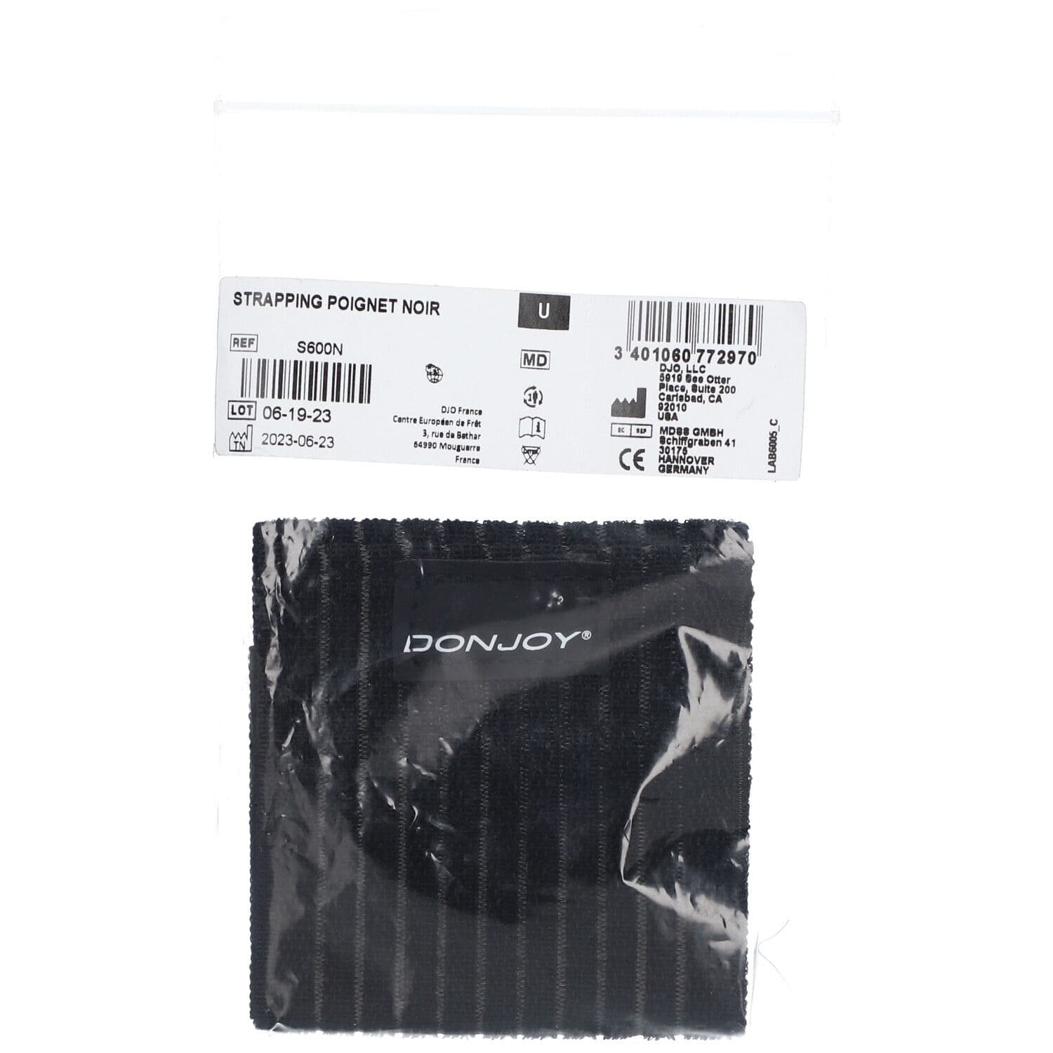 DonJoy® Strapping Poignet Noir 1 pc(s) Autre
