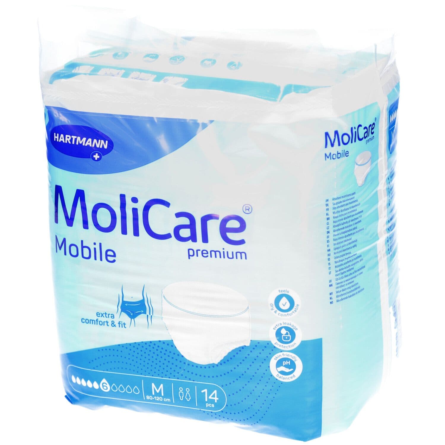 MoliCare® Premium Mobile 6 gouttes M 14 pc(s) Culotte D'Incontinence