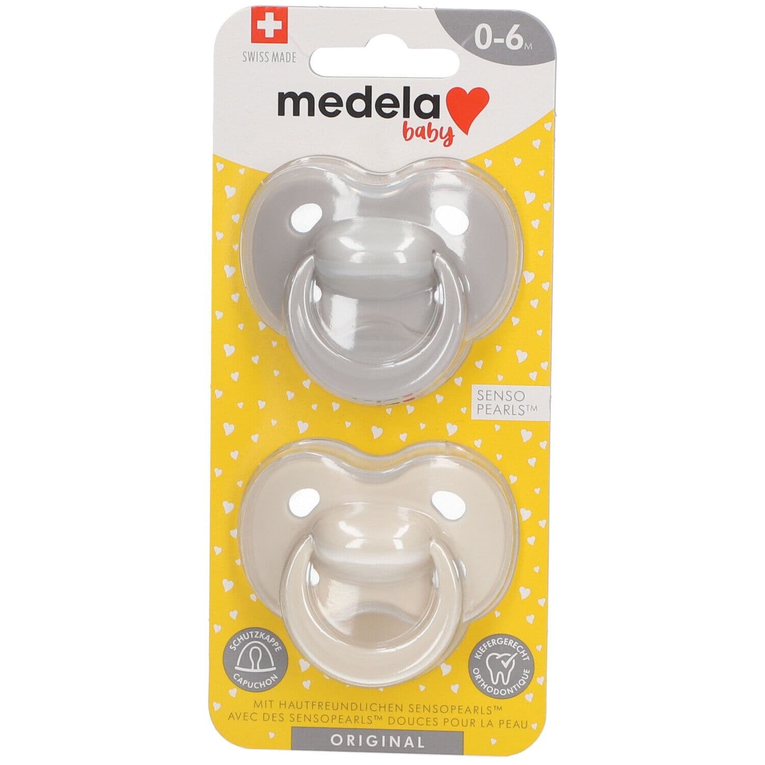 Medela Baby Original Sucette Pastel 0-6 Mois DUO 2 pc(s) Sucette(S)
