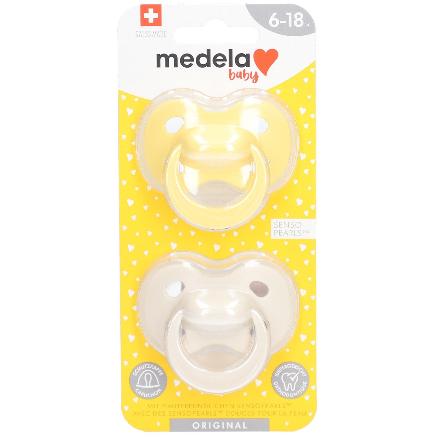 Medela Baby Tétine Originale Pastel 6-18 Mois Duo 2 pc(s) Sucette(S)