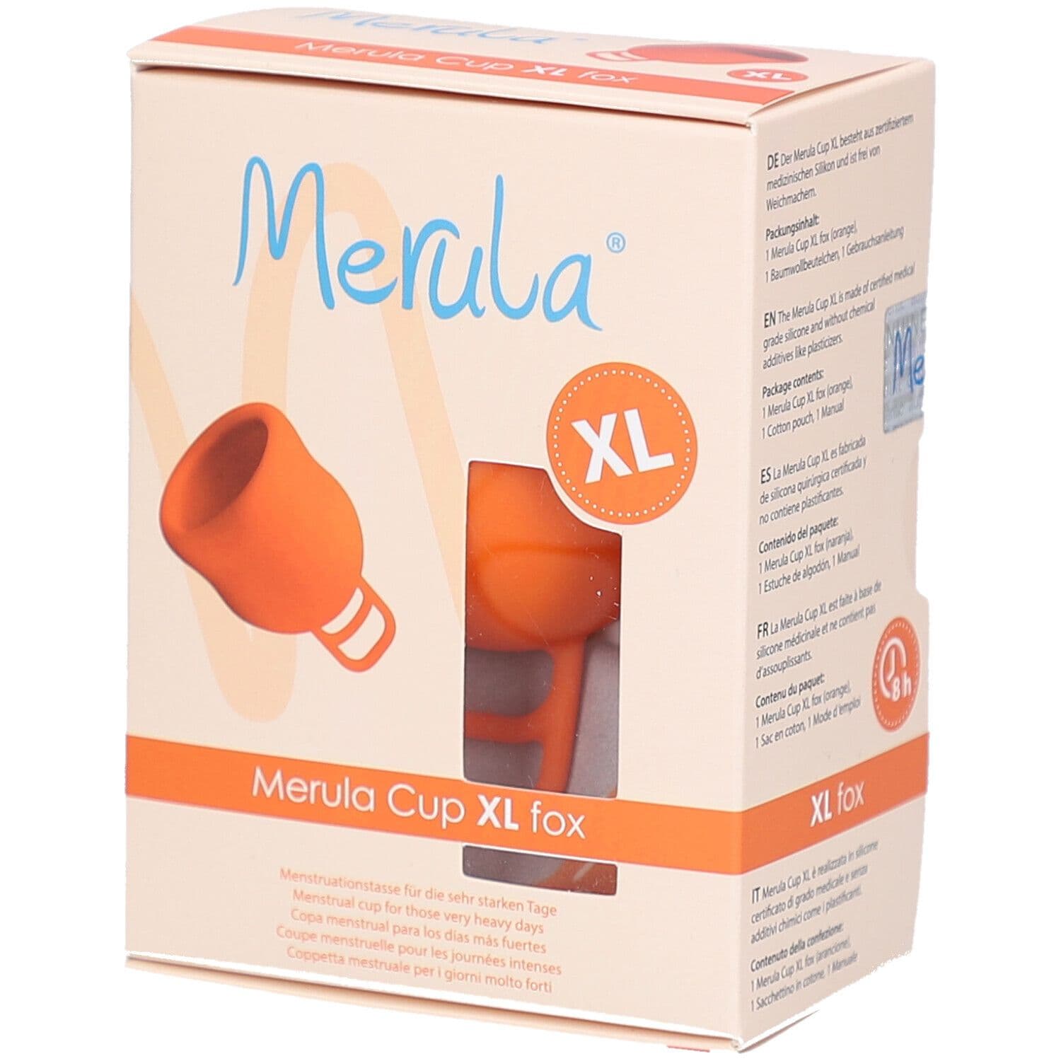 Merula Coupe menstruelle Orange Renard XL Autre 1 pc(s)