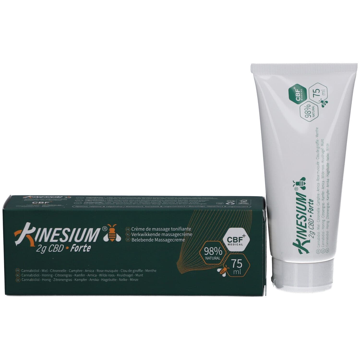 Kinesium - Crème de massage au CBD Forte 75 ml Crème
