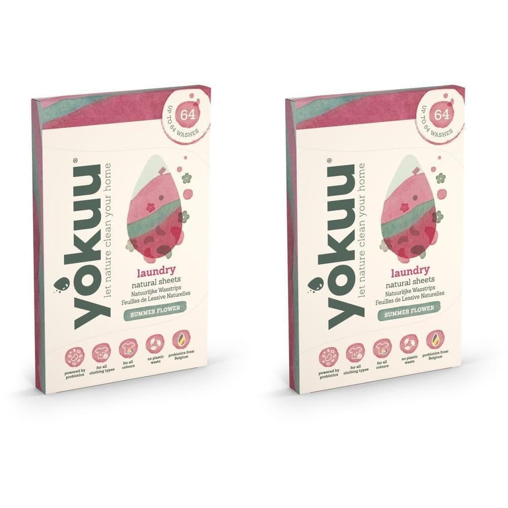 YOKUU® Feuilles de lessive naturelles Summer Flower 2x32 pc(s) no data