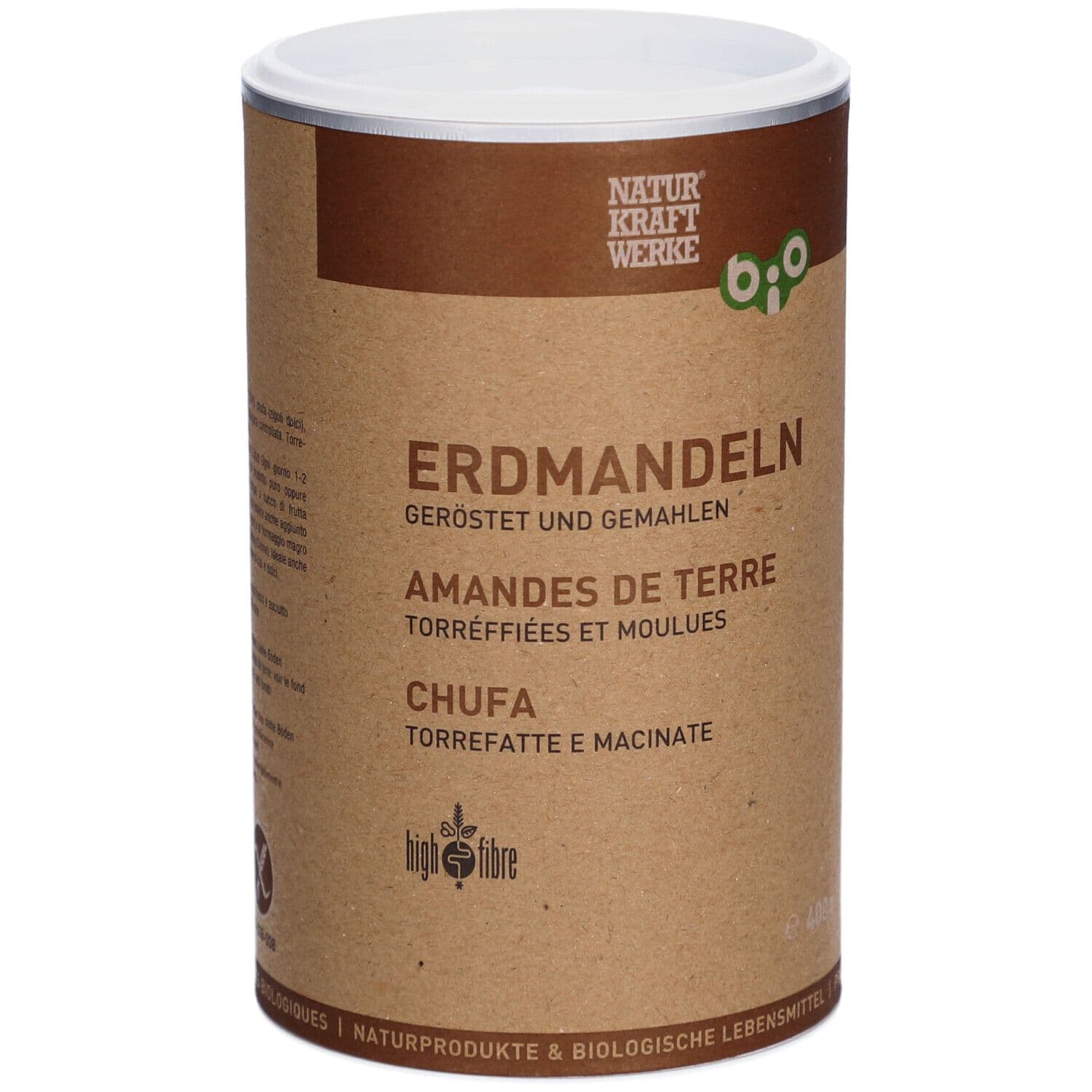 NATURKRAFTWERKE Amandes de terre grillées & moulues bio 400 g Poudre