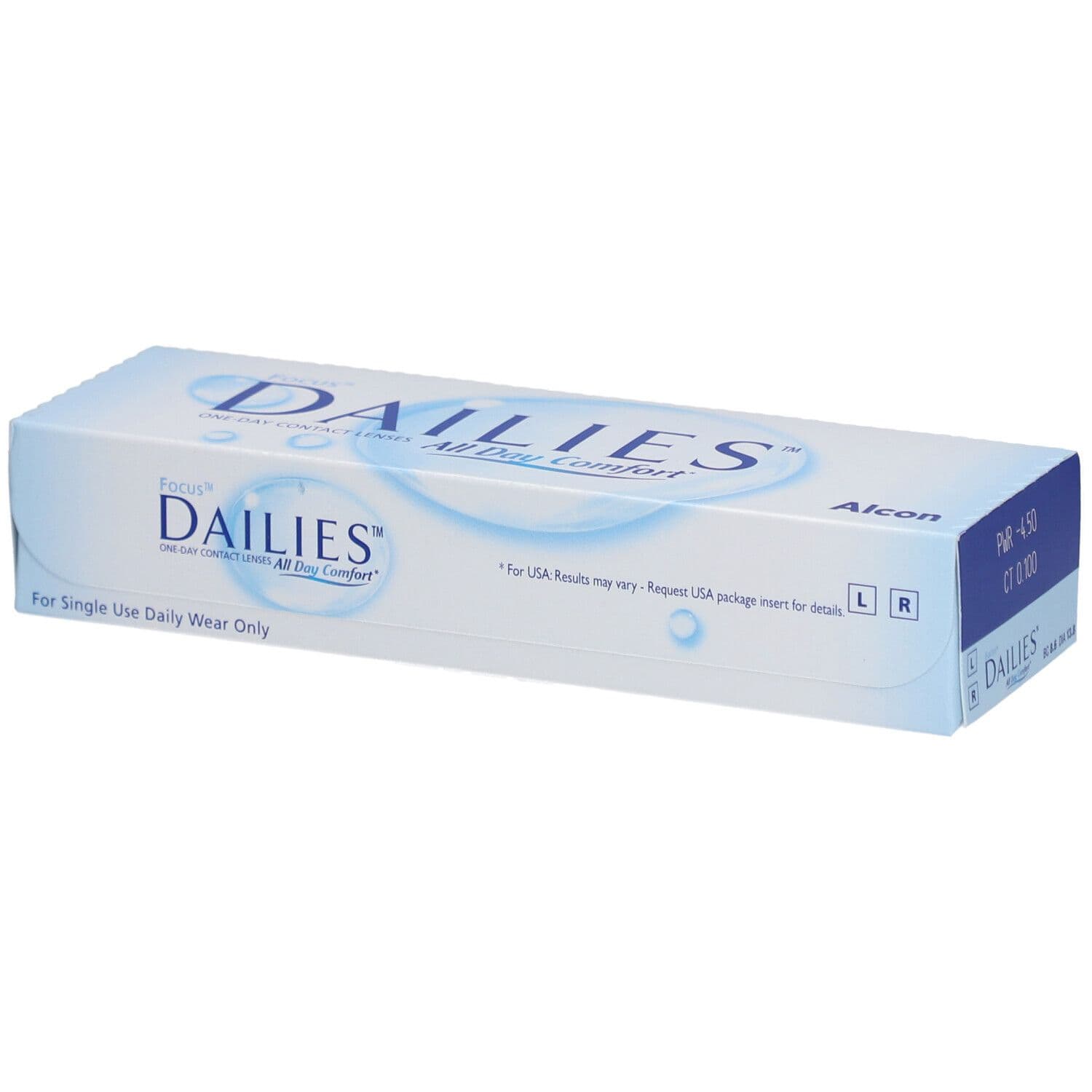 FOCUS® DAILIES® All Day Comfort - Lentilles journalières -4.50dpt De Contact 30 pc(s)