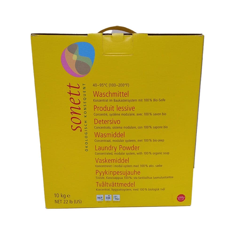 Sonett Lessive 40° 60° 95°C poudre Liquide 10 kg