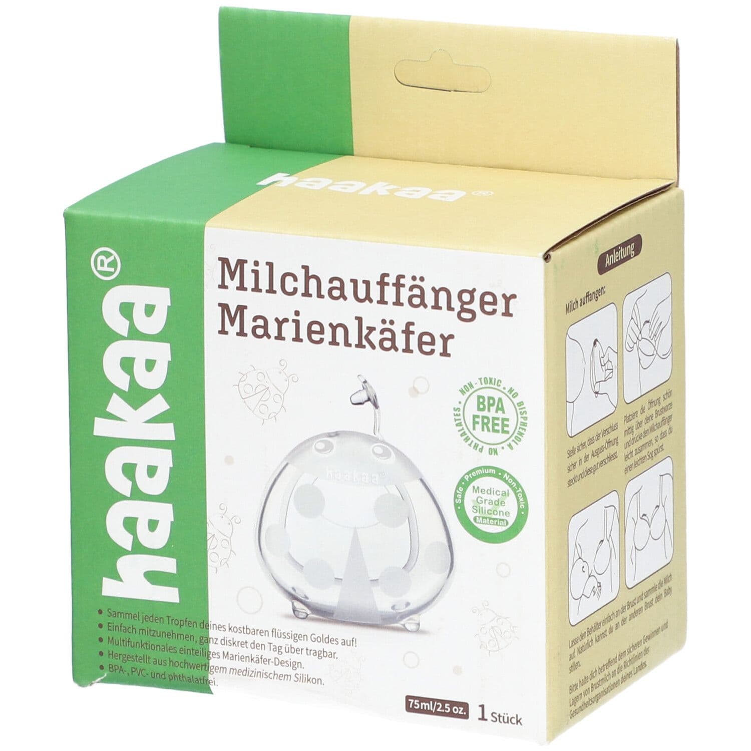 HAAKAA® Collecteur de lait 75 ml 1 pc(s)