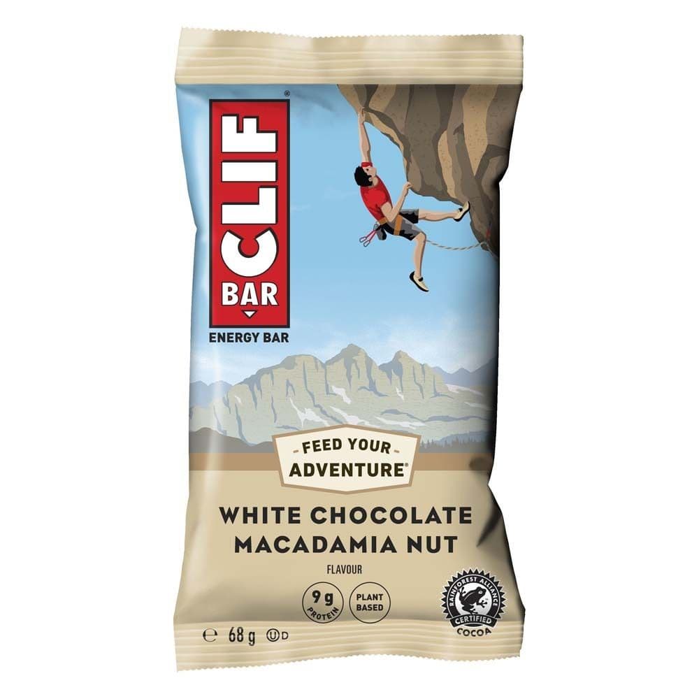 CLIF BAR Chocolat blanc noix de macadamia 68 g Barre