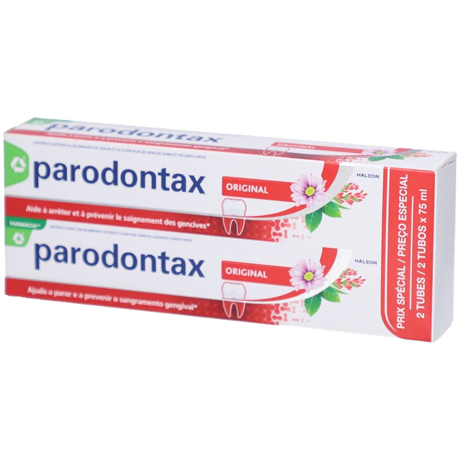 Parodontax dentifrice fluor Dentifrice(S) 2x75 ml