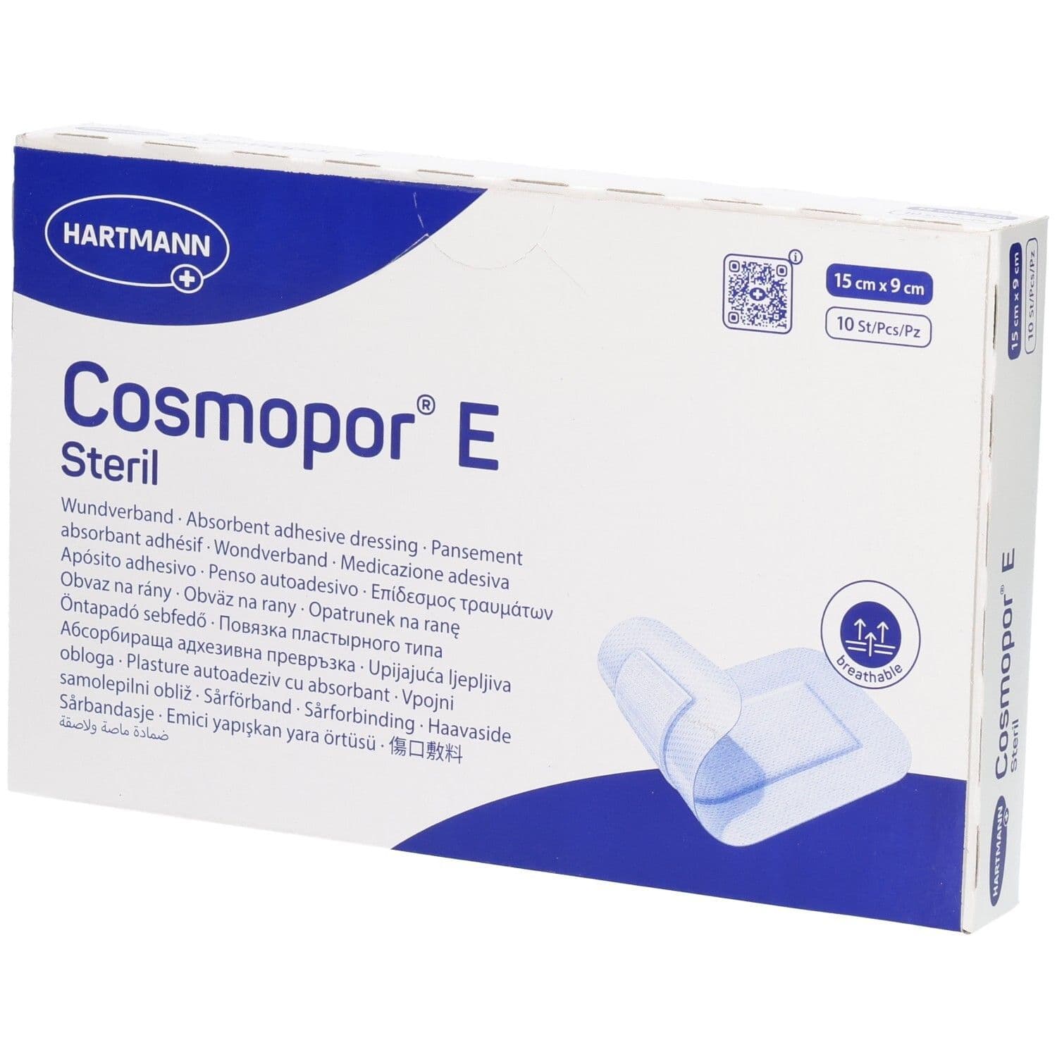 Cosmopor pansement adhésif 15 cm x 9 Pansement(S) 10 pc(s)