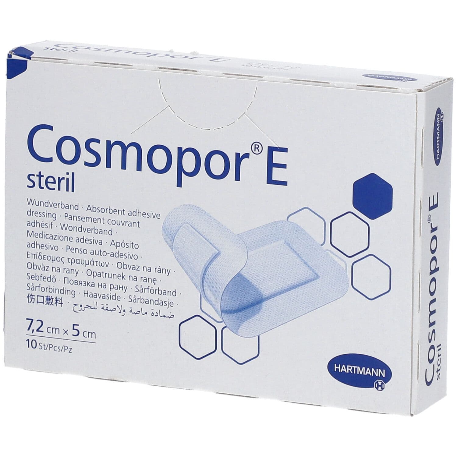 Cosmopor pansement adhésif 5 cm x 7,2 Pansement(S) 10 pc(s)